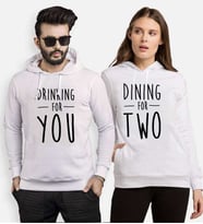 Tshirthane Drinking For You Dining For Two Sevgili Kombinleri Kapüşonlu Kombini (Tek Ürün Fiyatıdır.)