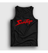 Presmono Unisex Beyaz Logo Metal Savatage Atlet 549690tt (Siyah)