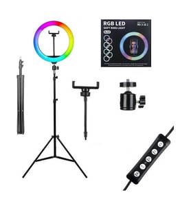 Soft Ring Light MJ33 13" 33CM Rgb LED Halka Işık Tripodlu Selfie Işığı