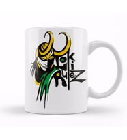 Loki Logo Kupa Bardak Porselen