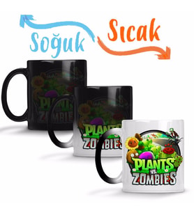 Plants ve Zombies Plants ve Zombies Sihirli Kupa Bardak Porselen