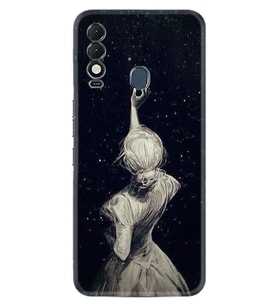 Spark 8T Kılıf Resimli Desenli Baskılı Silikon Star Woman 1332