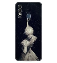 Spark 8T Kılıf Resimli Desenli Baskılı Silikon Star Woman 1332