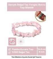 Premium Yengeç Burcu Enerjisini Yükselten Doğal Taş Bileklik Yengeç Burçları Burç Unisex Bileklik