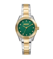 DKNY DK1L017M0085 ALTIN KAPLAMA YEŞİL KADRAN KADIN KOL SAATİ