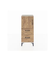 Arges Komodin 2 Raflı 2 Çekmeceli Tek Kapaklı 44x30x106 Aytaşı-Çam