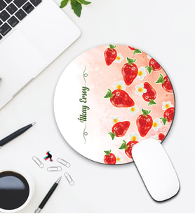 Kişiye Özel Çilek Tasarımlı Mouse Pad 153