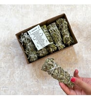 Organik Adaçayı Tütsü 10 Adet (Natural White Sage Incense, Aura Cleansing, Enerji ve Arınma Seti)