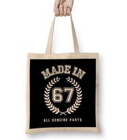 1967 Made In 67 All Genuine Parts Bez Çanta Uzun Saplı