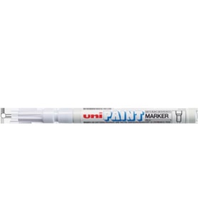 Uni-Ball Markör Boyama Kalemi Paint Marker 0.8-1.2 Mm Beyaz (12 Li Paket)