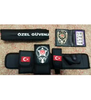 ÖZEL GÜVENLİK TESİSAT BEL KILIFI(+)ÖZEL GÜVENLİK ROZETLİ CÜZDANI(+)ÖZEL GÜVENLİK PALASKASI (3-AD) URUN,SATINAL,SIVILE SATILMAZ.