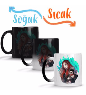 Game of Thrones Sansa e Jon Sihirli Kupa Bardak Porselen