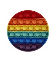 Push Pop Bubble Pop It Duyusal Oyuncak Özel Pop Stres Yuvarlak Gökkuşağı Renkli