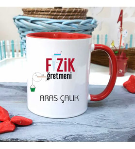 Fizik Öğretmenine Özel Öğretmenler Günü Hediyesi Kişiye Özel Kupa Bardak