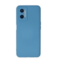 Oppo A96 Kılıf Nano İçi Kadife Silikon - Mavi