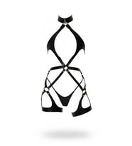 Mulvxbrf Brf02 Siyah Harness Takım Yüksek Yaka Halka Detaylı Deri - Brf1331 (Mulvix)