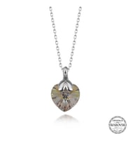 Swarovski Crystal Taşlı Gümüş Kalp Kadın Kolye