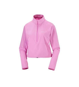 Salomon SENSE AERO HYBRID Kadın Outdoor Çeyrek Fermuarlı Polar Üst LC2641400 Pembe