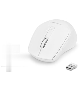 Kablosuz Mouse 600/1600 Dpi - Beyaz HDX3408L