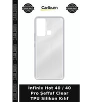 İnfinix Hot 40 / 40 Pro Şeffaf Clear TPU Silikon Kılıf Cep Aksesuarı Arka Kapak Koruyucu