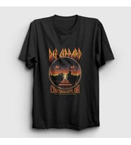 Presmono Unisex Siyah Cincinnati Rock Müzik Def Leppard T-Shirt 496513tt