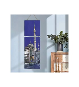 Ahşap Katlanabilir 3Lü Tablo - Tbl0086