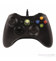 Microsoft Xbox 360 Common Controller Win Kablolu Uzaktan Hem PC -Xbox 360 Uyumlu (Siyah)