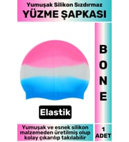 Su Geçirmez Elastik Yumuşak Yüzücü Havuz Deniz Yüzme Şapkası Silikon Bone 1 Adet
