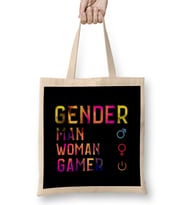 Gender Gamer Funny idea Bez Çanta Uzun Saplı