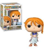 *Heo Exclusive Edition* One Piece Pop! Animasyon Vinil Figürler Op- Nami (Alabasta) 9 Cm (Krem)