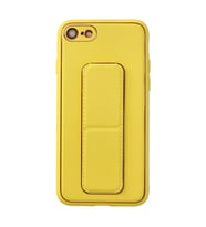 Iphone 7 Kılıf Coco Deri Standlı Kapak - Sarı