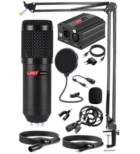 Lastvoice BM800YP Youtuber Mikrofon Phantom Stand Filtre 7.1 Seti