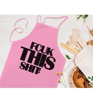 BK Gift Fcuk Tasarımlı Pembe Mutfak Önlüğü Aşçı Hediyesi, Arkadaşa Hediye-1