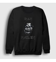 Presmono Unisex Siyah Metal Iron Maiden Sweatshirt 86888tt