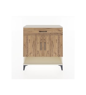 Arges Şifonyer 2 Raflı Tek Çekmeceli 2 Kapaklı 88x30x96 Aytaşı-Çam