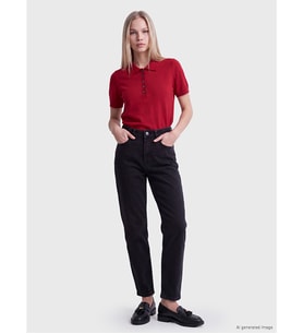 LCW Jeans Siyah Slim Fit Kadın Jean Pantolon