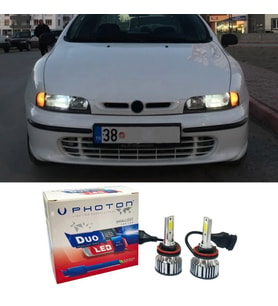Fiat Brava Led Xenon Kısa Far Ampulü H1 Duo Yeni Seri Beyaz