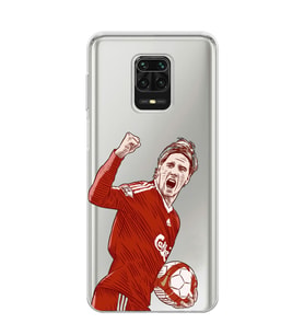 Redmi Note 9 Pro/Note 9S Uyumlu Fernando Torres Desenli Şeffaf Telefon Kılıfı