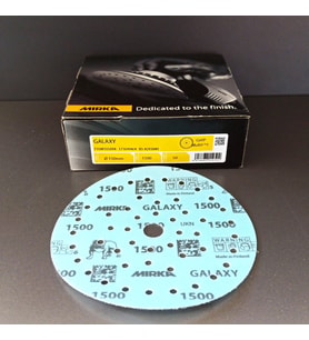 MIRKA ZIMPARA EPOKSİ REÇİNE TEKNE MOBİLYA GALAXY SERİSİ 1500 KUM CIRTLI 150 MM  50 ADET (Turkuaz)