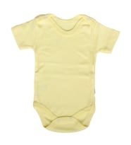 Unisex Sarı Kısa Kol Zıbın
