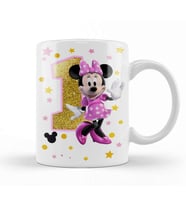 Mini Fare Minnie Mouse 1 Bir Yaş Hediyesi Kupa Bardak Porselen