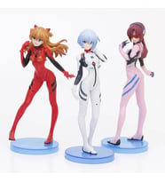 Disney 3 adet Anime Ayanami Rei Evangelion EVA Pvc Figürleri 13Cm