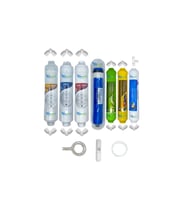 PWS Kapalı Kasa Su Arıtma Cihazlarına uygun Eco 7li Reverse Osmosis alkali+mineral mebran set