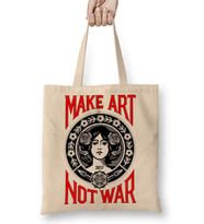 Make Love Not War Bez Çanta Uzun Saplı