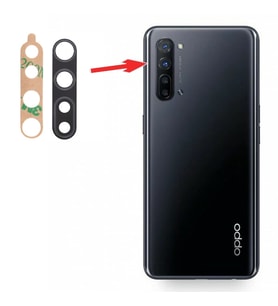 Oppo Reno 3 Kamera Lens Camı+Yapışkan