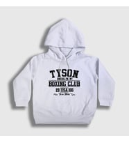 Presmono Unisex Çocuk Beyaz Boxing Club Mike Tyson Kapüşonlu Sweatshirt 157851tt (Beyaz)