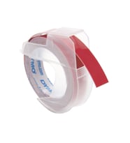 Kabartma Şerit 9mm X 3mt Kırmızı (10 Lu Paket) S0898150