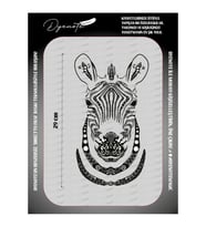 Zebra Mandala Motif Iron Press Tekstil Ütü İle Yapışan Transfer Baskı Kağıdı DTF BASKI