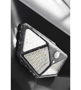 Güneş Enerjili Bahçe Aydınlatma Lambası Solar 100 Led Lamba - Lisinya