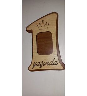 Ahşap 1 Yaş Magnet ( 5 ADET FİYATIDIR.)